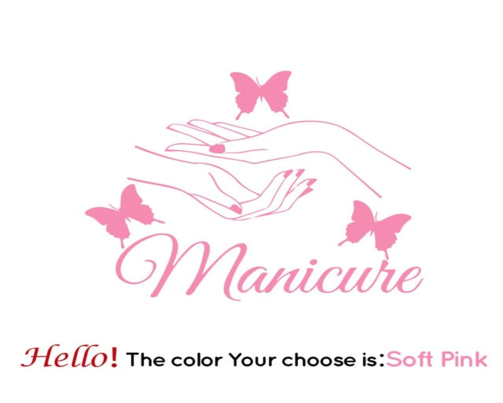 Wall Stickers Manicure Hands (multiple colours) SKU# WAL0014